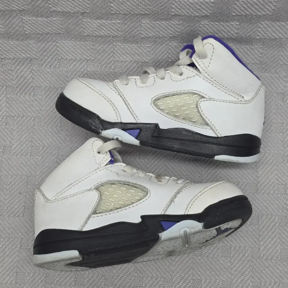 Nike Air Jordan 5 Retro Dark Concord Kids Size 7c 440890-141